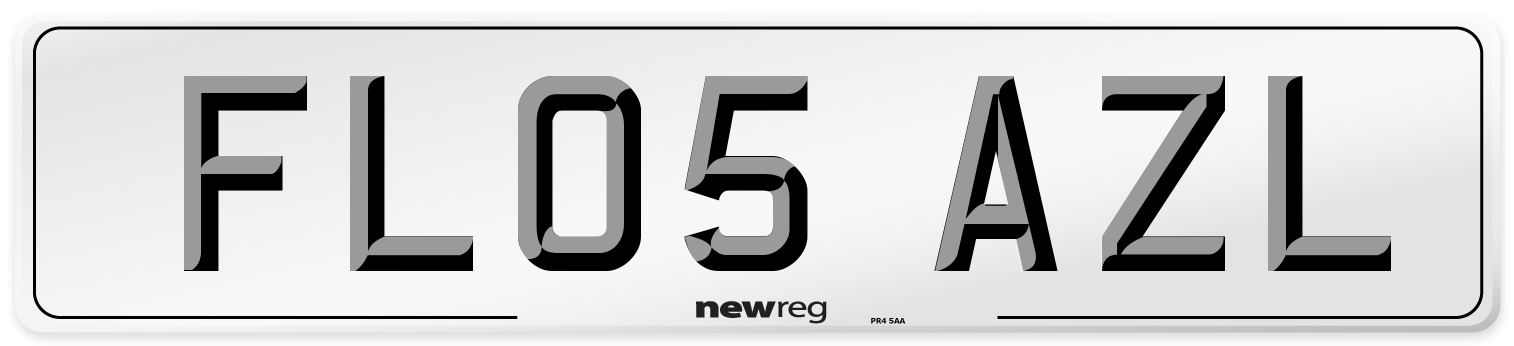 FL05 AZL Number Plate from New Reg